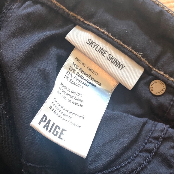 SOLD Paige denim Skyline Skinny - Picture 3 of 5